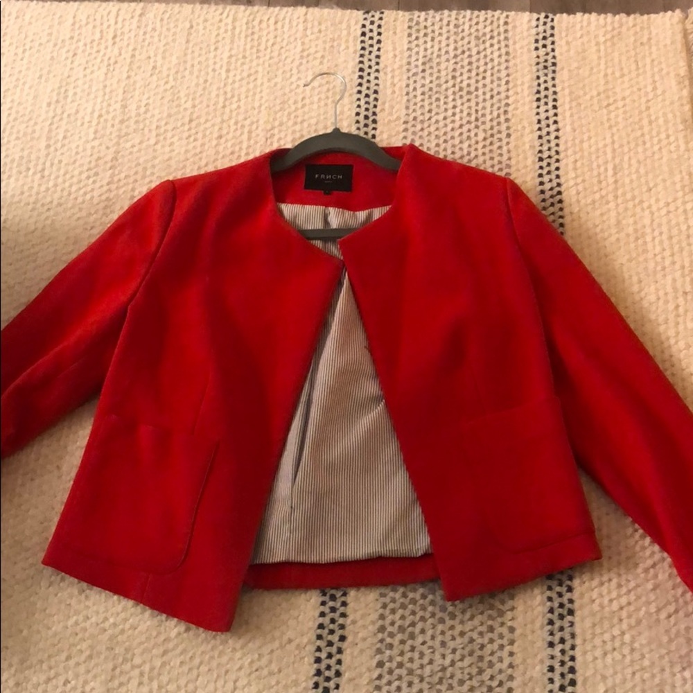 Stunning red blazer - mid-length